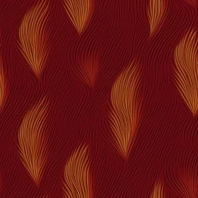 Abstract Orange and Yellow Waves Pattern