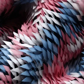 Angular 3D Surface with Gradient Protrusions