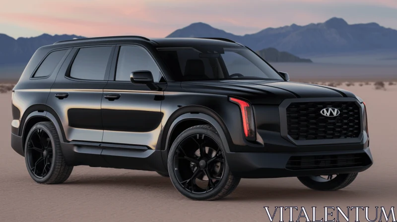 Black SUV in a Desert | Reimagined Style | Industrial Light and Magic AI Image