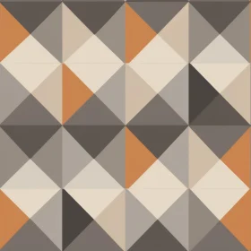 Brown Geometric Diamond Triangle Pattern