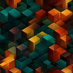 Colorful Cubes Seamless Pattern