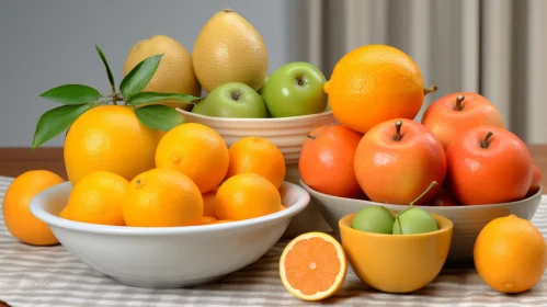 Citrus Fruits Still Life: Abundance and Natural Beauty