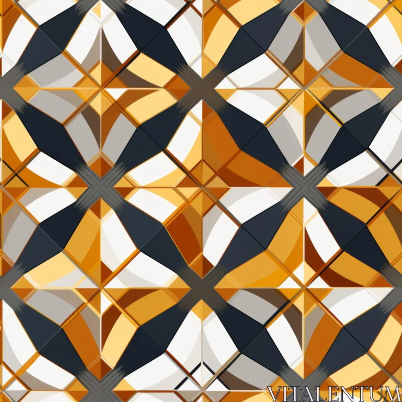 Interlocking Diamonds Geometric Pattern AI Image