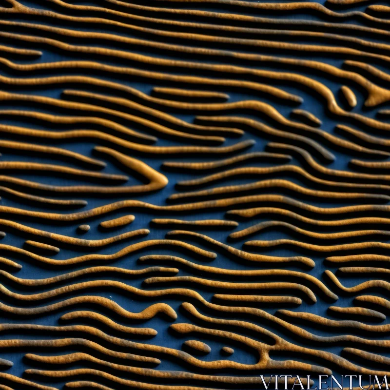 Blue and Brown Abstract Surface Texture AI Image