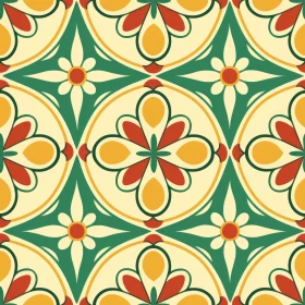 Colorful Tile Pattern - Traditional Mexican Design
