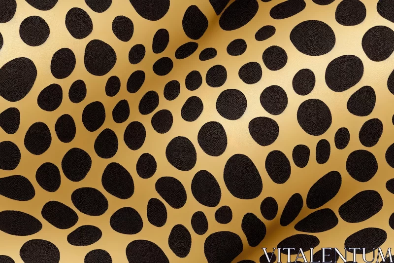Golden Leopard Pattern: Surrealistic Organic Biomorphism AI Image