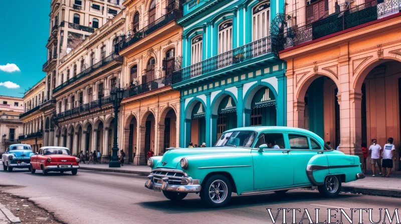 Exploring the Vibrant Streets of Havana, Cuba AI Image