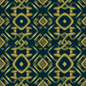Dark Blue and Gold Geometric Seamless Pattern