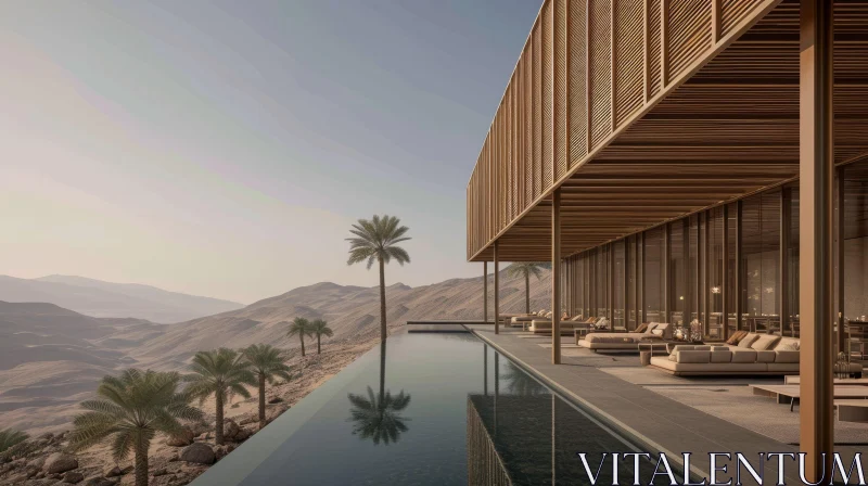 Luxury Villa with Mountain View and Pool | Exclusive Retreat AI Image