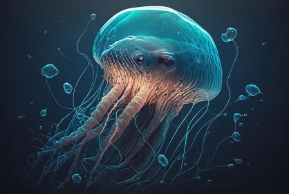 Captivating Jellyfish Artwork - Underwater Fantasy