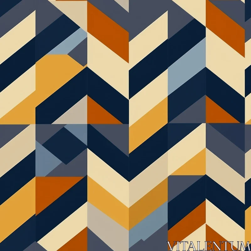 AI ART Modern Geometric Chevrons Wallpaper Design