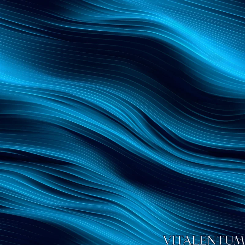 Blue Wavy Background - Calming and Soothing AI Image