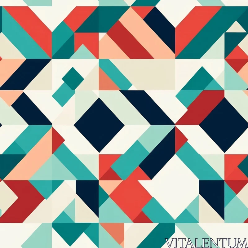 AI ART Colorful Geometric Pattern Design