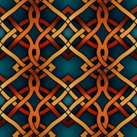 Intricate Celtic Knot Pattern - Dark Blue Background