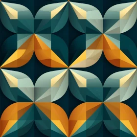 Luxurious Retro Geometric Pattern with Jewel-Toned Colors