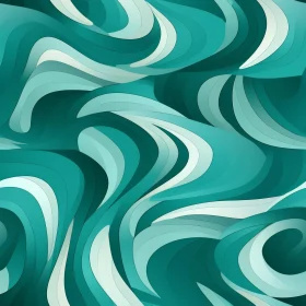 Tranquil Wave Abstract Painting - Serene Artwork for Spa or Yoga Studio