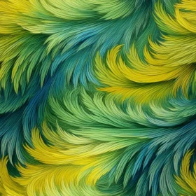 Colorful Abstract Painting with Wave-like Patterns