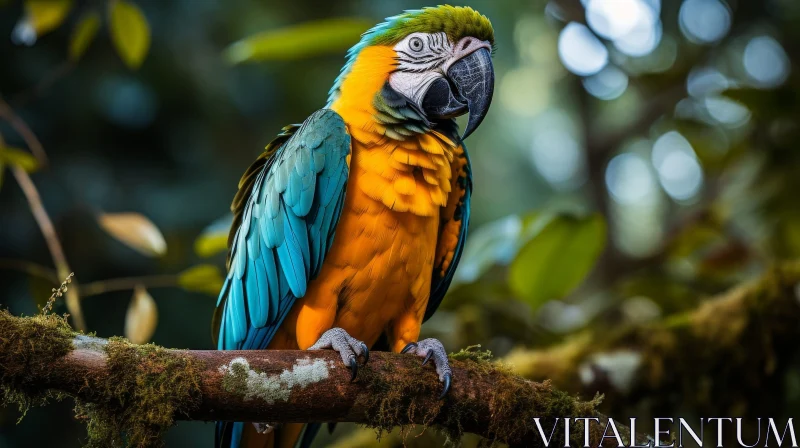 Colorful Parrot in Jungle - Exquisite Nature Photography AI Image