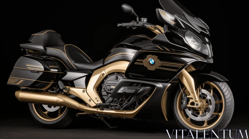 AI ART Captivating Moto Artwork with Art Deco-Inspired Design and Gold Accents