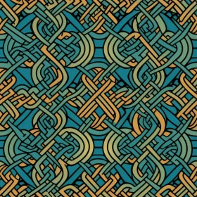 Intricate Celtic Knots Seamless Pattern