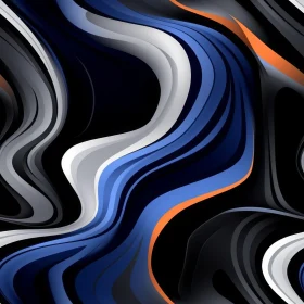 Blue Abstract Wavy Pattern Background