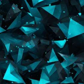 Blue and Black Triangle Seamless Pattern