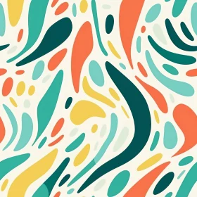 Colorful Abstract Vector Pattern for Fabric and Wallpaper