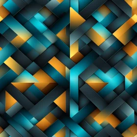 Modern Blue and Yellow Geometric Pattern