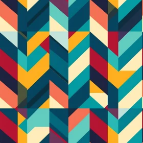 Colorful Geometric Chevron Pattern Design