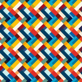Colorful Geometric Rectangles Pattern