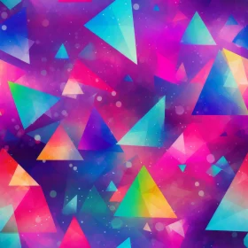 Dark Pink Geometric Triangles Pattern