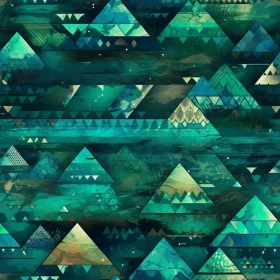 Hand-Painted Watercolor Triangle Pattern