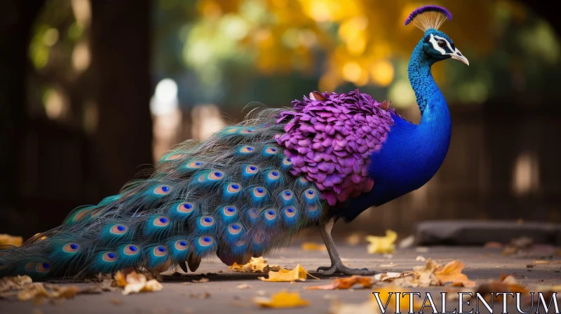 AI ART Majestic Peacock with Vibrant Feathers