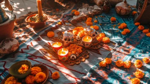 Dia de los Muertos Altar: A Colorful Still Life