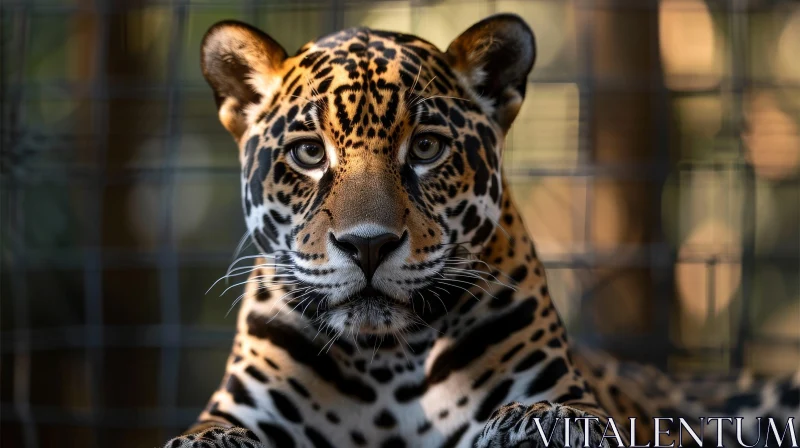 AI ART Intense Jaguar Close-Up - Wildlife Photography