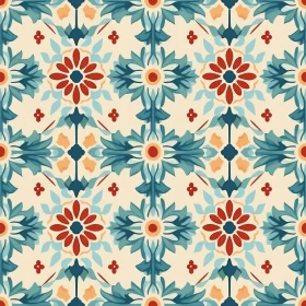 Moroccan Tiles Geometric Pattern for Designs