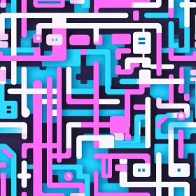 Colorful Geometric Pattern - Dynamic Shapes and Lines