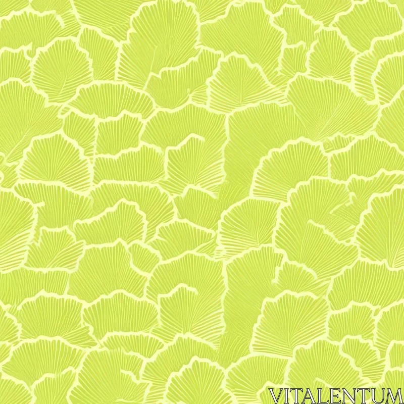 Ginkgo Leaves Seamless Pattern - Fabric & Wallpaper Design AI Image