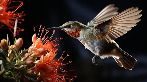 Graceful Hummingbird in Flight