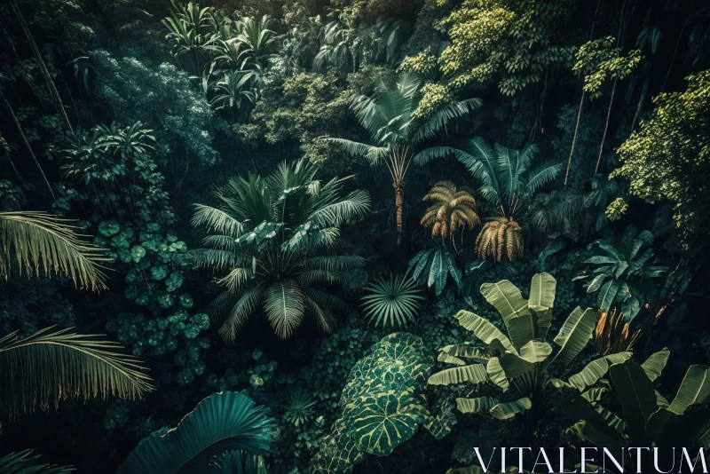 Enchanting Tropical Forest: Captivating Fine Art Photography AI Image