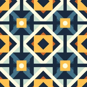 Blue and Yellow Geometric Pattern