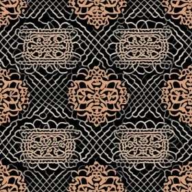 Organic Spider Web Seamless Pattern