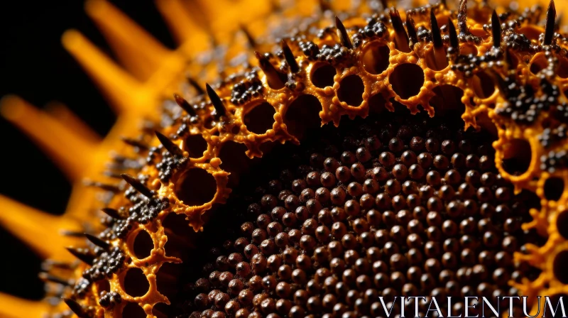 Sunflower Close-up: Stunning Nature Beauty AI Image