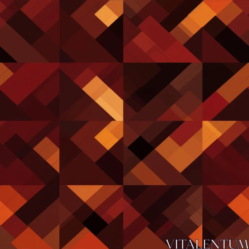 Brown and Orange Geometric Pattern Design AI Image