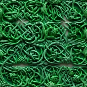 Green Celtic Knots Pattern - Textured Seamless Design