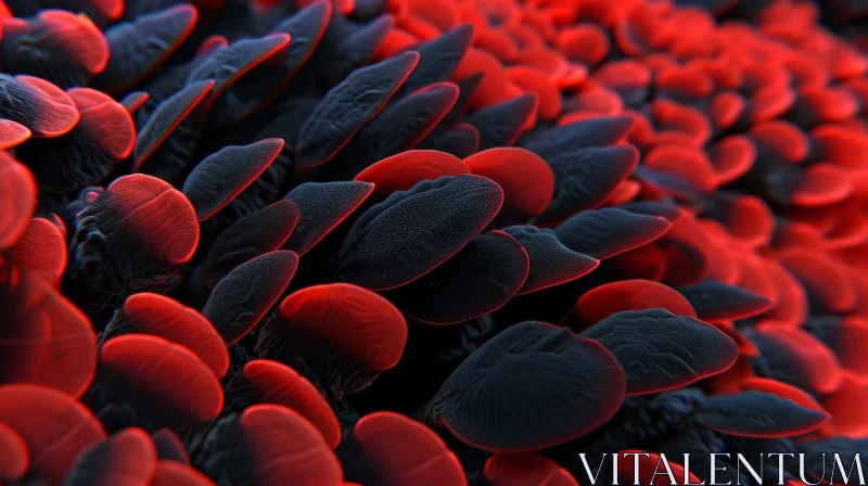 Red and Black Coral Reef Cluster - Nature Wonders