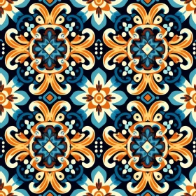 Colorful Moroccan Tiles Pattern for Home and Office Decor
