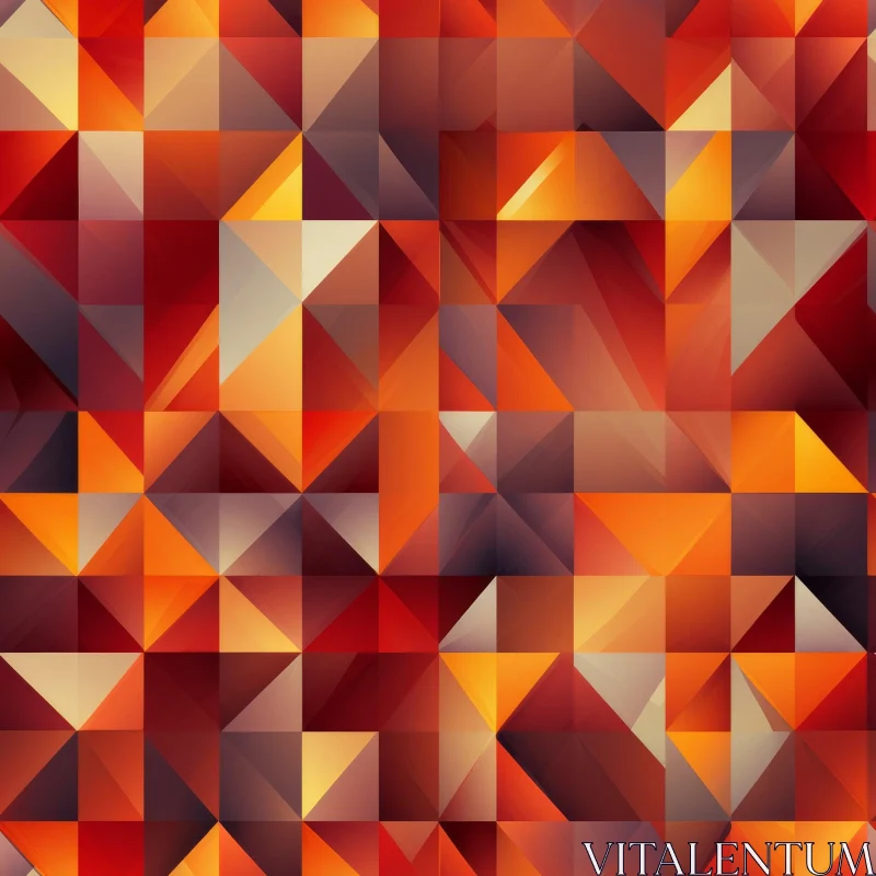 Warmth and Harmony Geometric Pattern AI Image