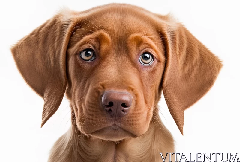 Captivating Brown Dog Photo | Mesmerizing Gaze | Meticulous Detail AI Image