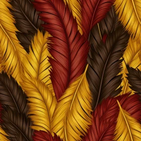 Hand-Drawn Feather Pattern - Seamless Design